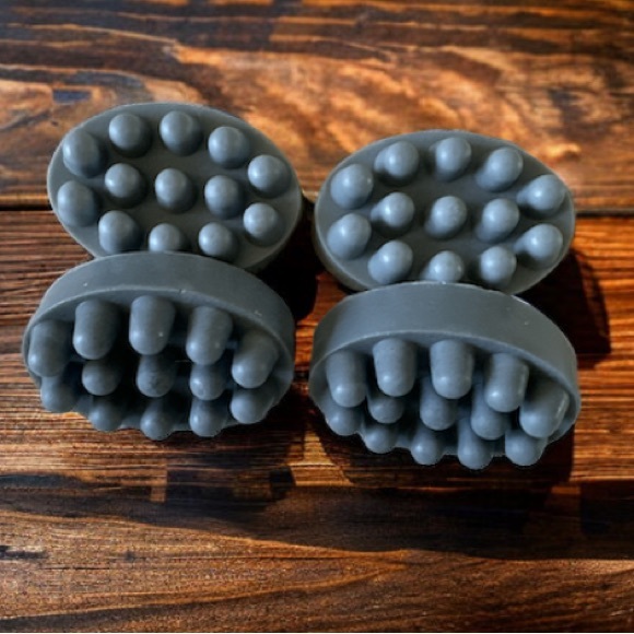 Hand Crafted Soap - Charcoal & Shea Butter Massage Bar - Picture 3 of 4